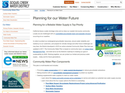 Planning for our Water Future