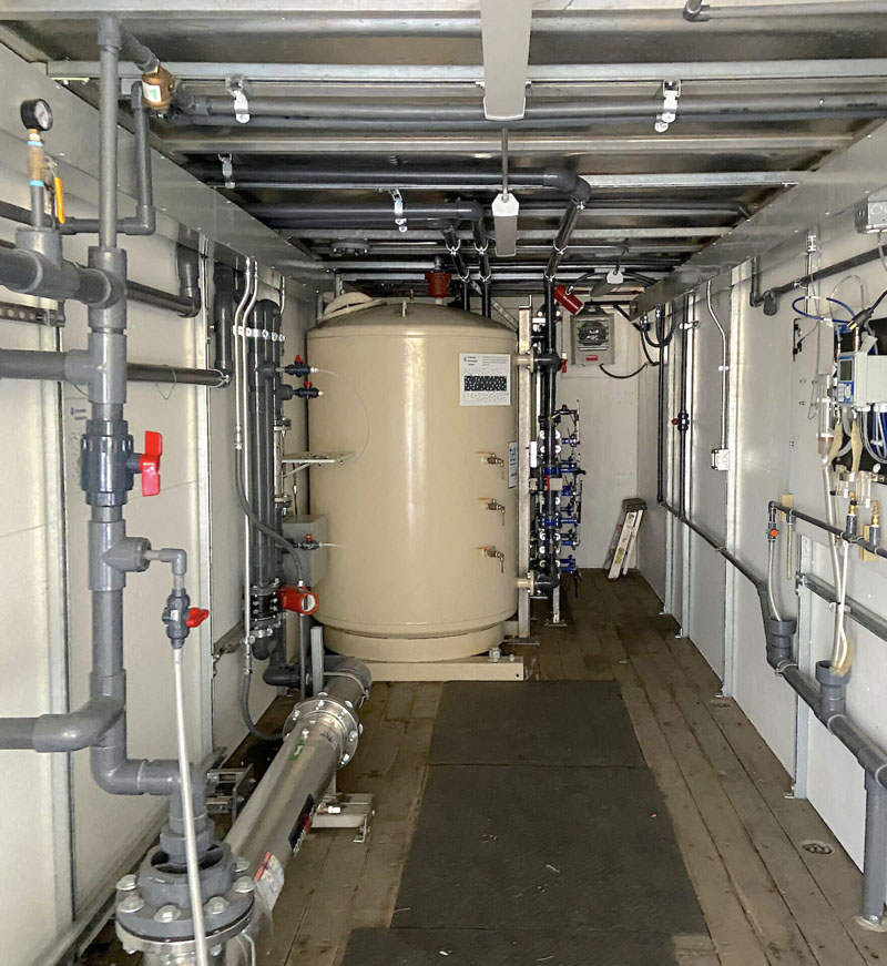 Kaleb Roedel, Mountain West News Bureau: A look inside one of the trailers that OneWater Nevada project leaders used to successfully demonstrate advanced purified water requirements.